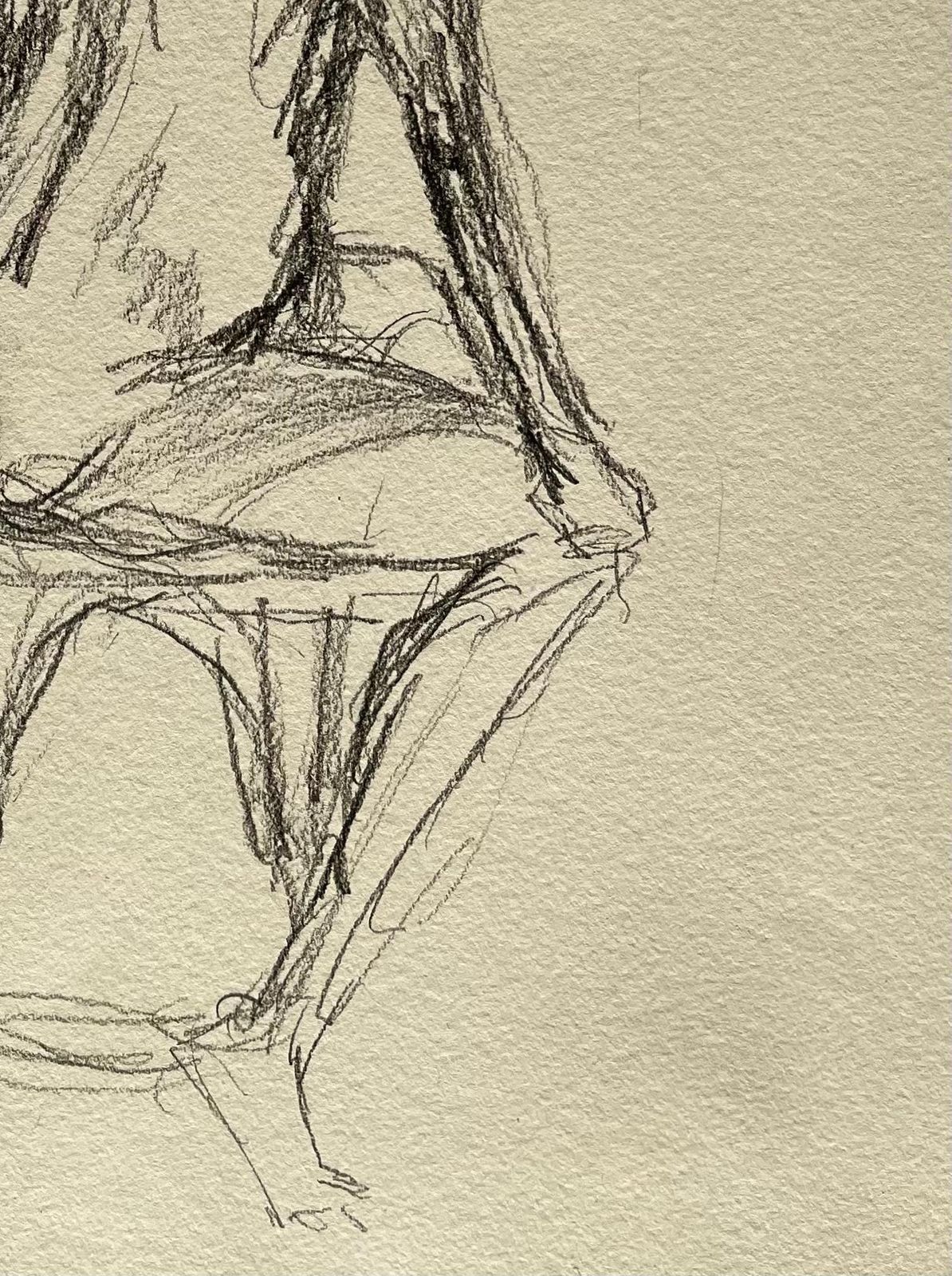 Minty Ramseyseated Back View Nude Female Figure Drawing Expressive Gestural Pencil Study2025 photo 350.0