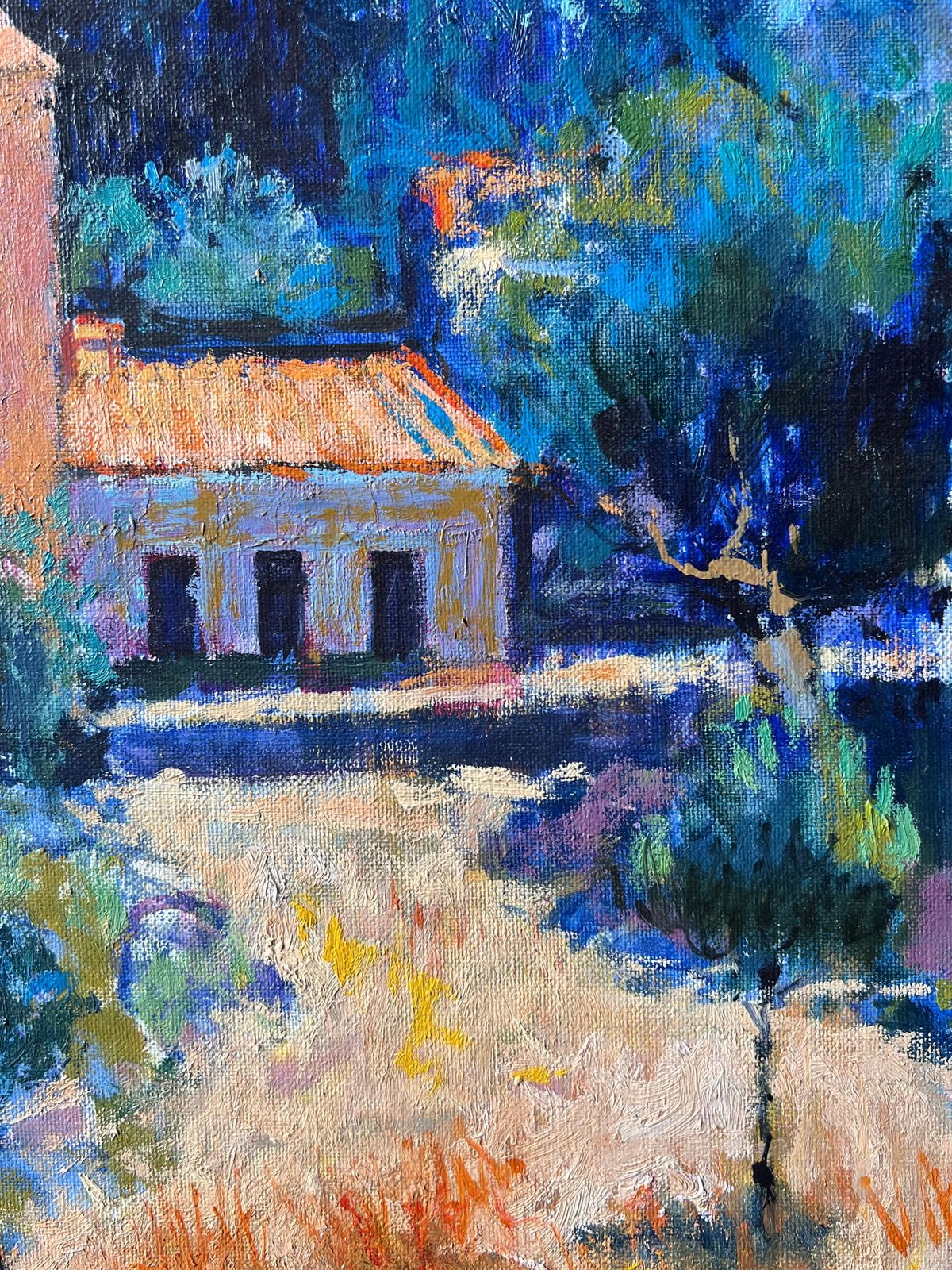Pierre Neveusunlit Provencal Farmhouse Amid Trees And Fields In Apt France Oil Painting photo buy