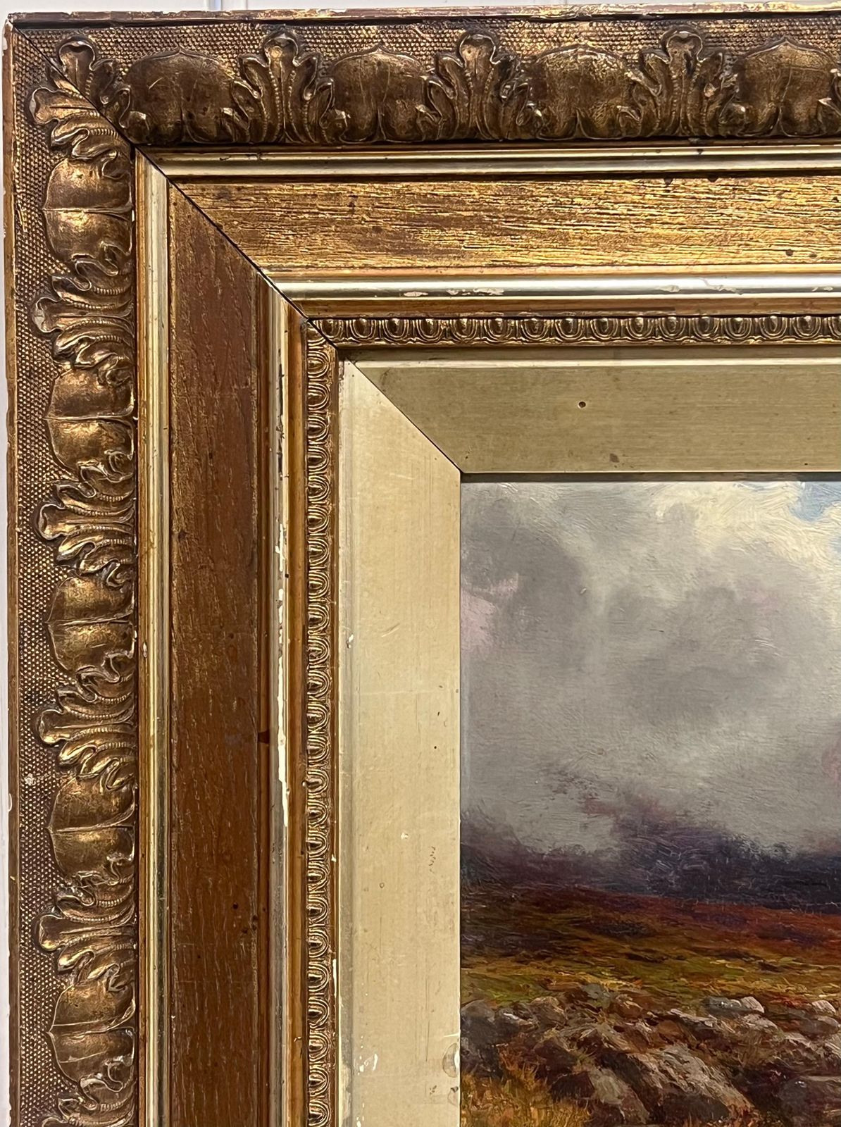 William Lakin Turnerantique Scottish Highlands River Misty Landscape Signed Oil Anglers By River photo Art