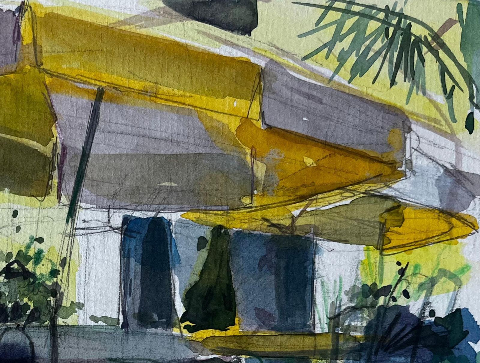Pierre Neveugarden Shade French Terrace Figure Study By Pierre Neveu photo for sale