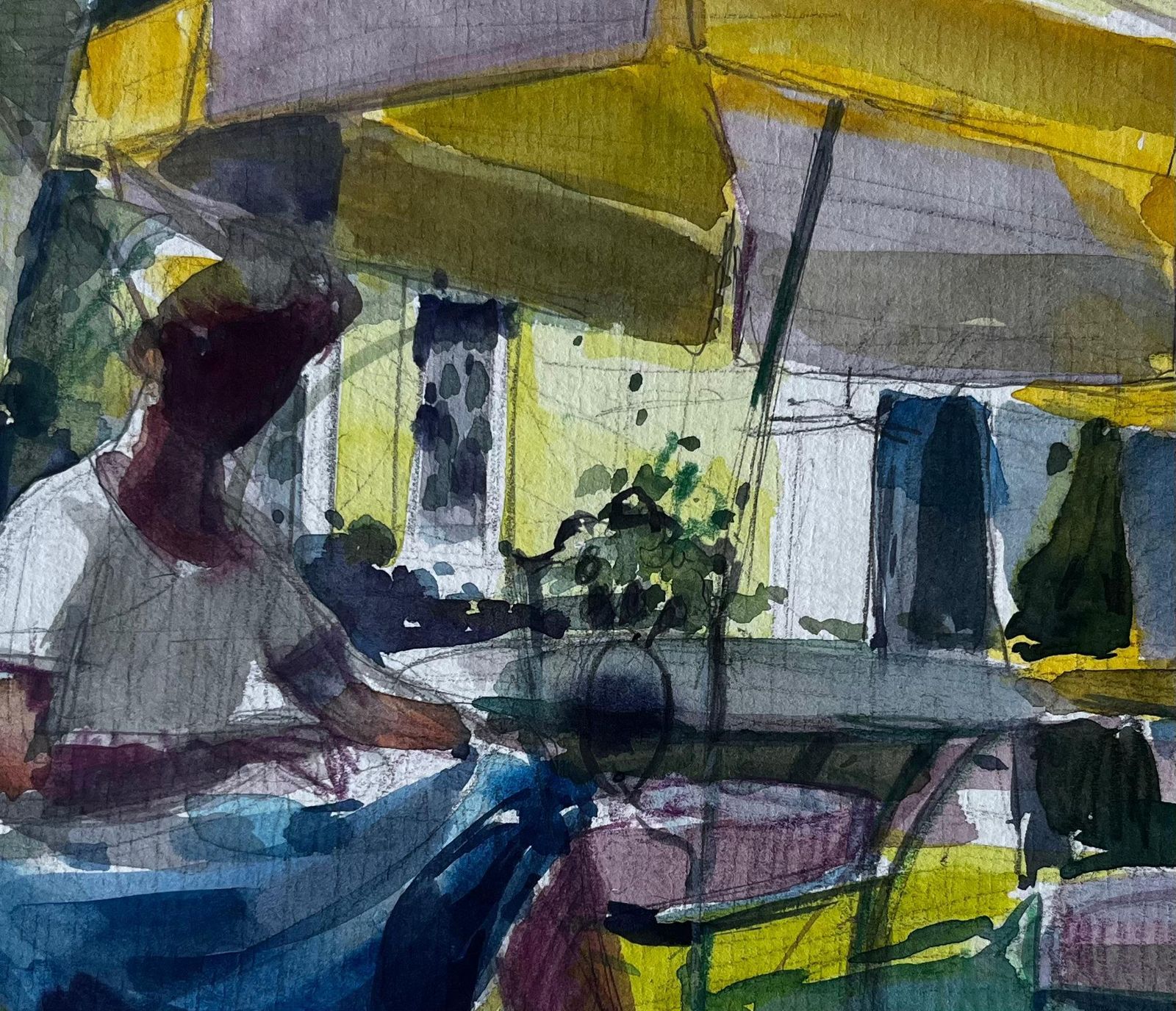 Pierre Neveugarden Shade French Terrace Figure Study By Pierre Neveu photo buy