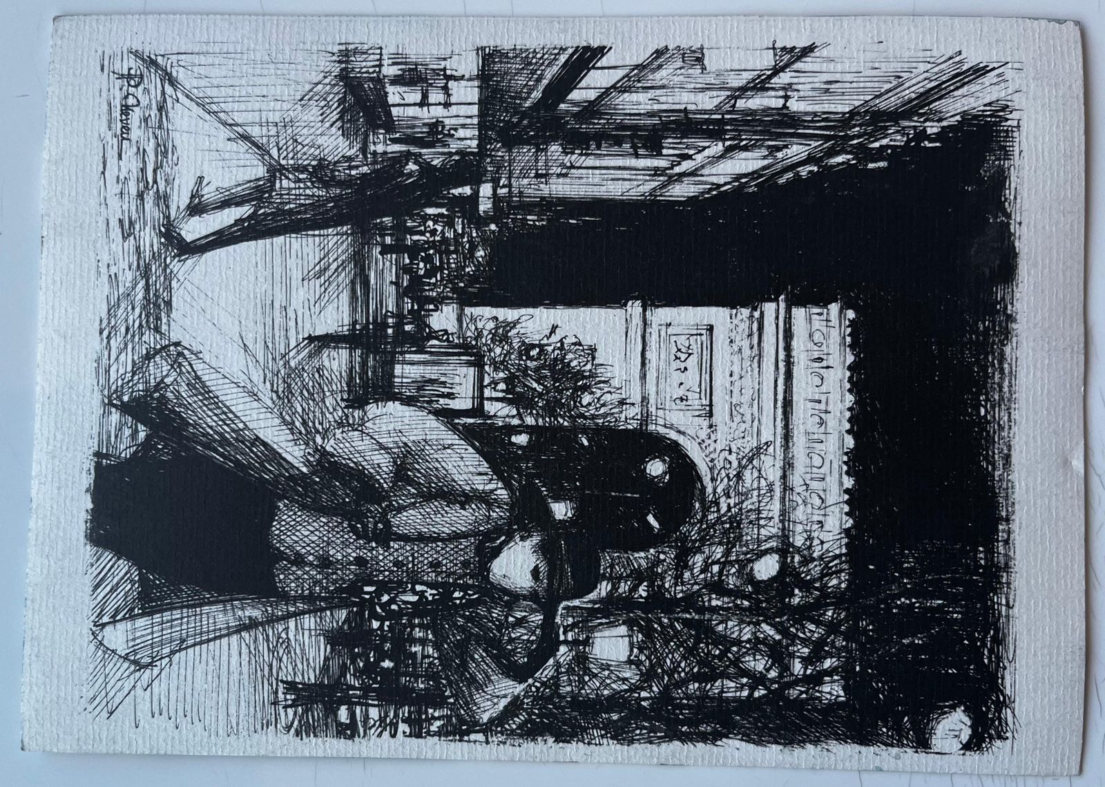 Pierre Neveugarden Shade French Terrace Figure Study By Pierre Neveu photo vintage