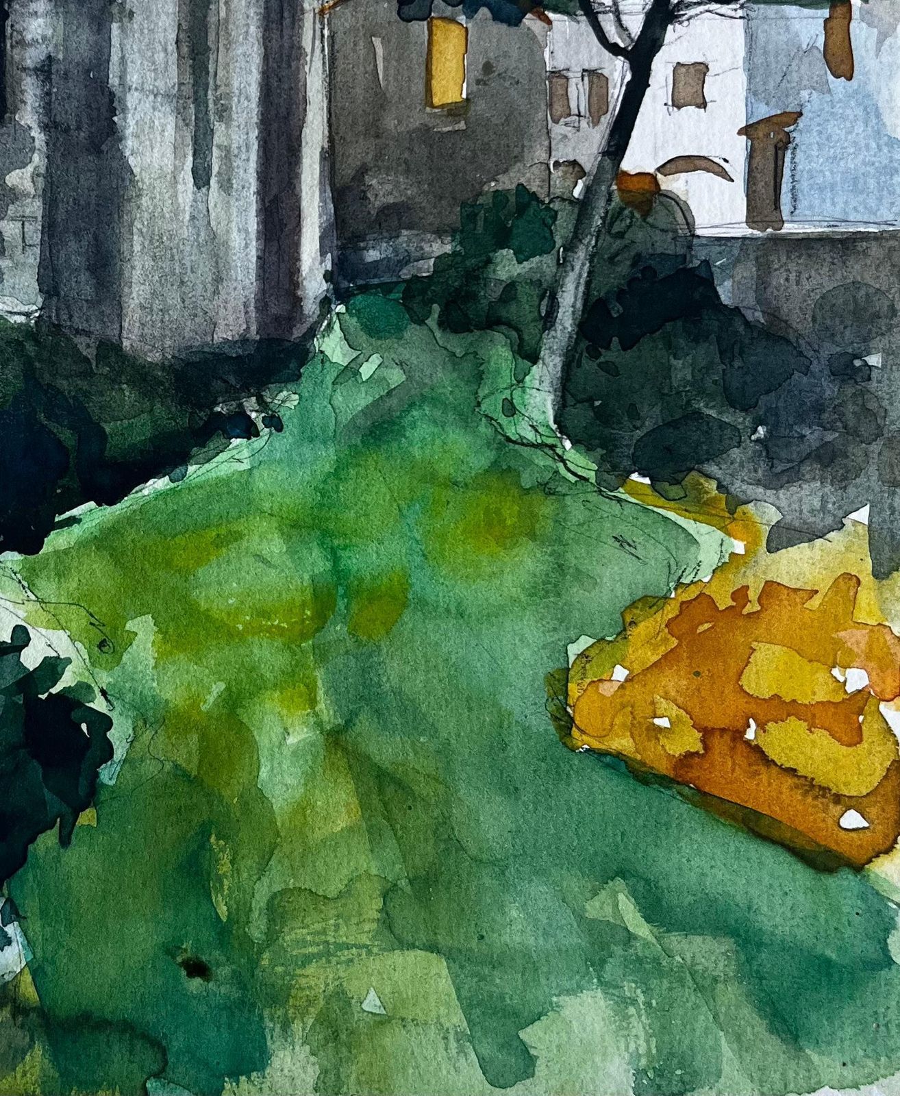 Pierre Neveuchâteau Tower And Gardens At Vannes Brittany French Watercolour By Pierre Neveu photo 417.0