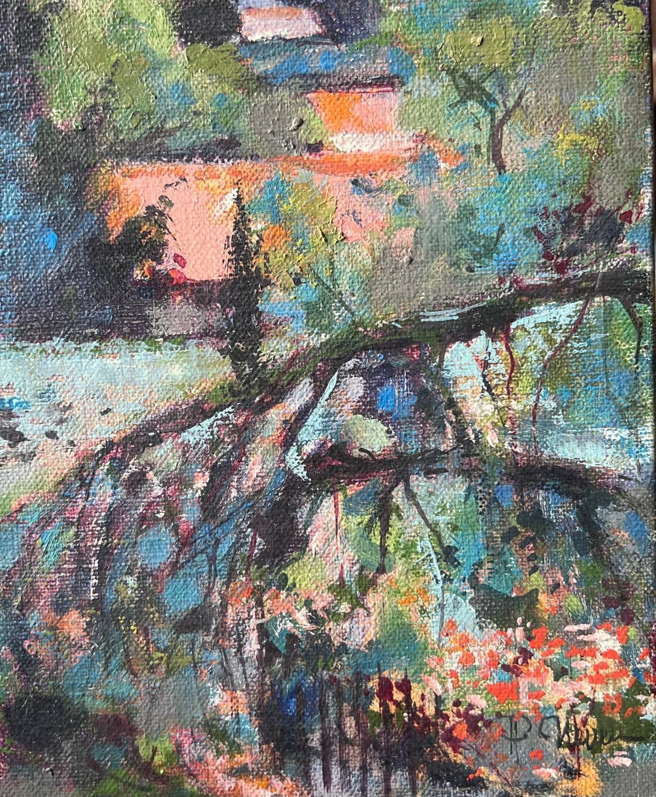 Pierre Neveufrench Post Impressionist Oil Painting The Gardens Of Aix En Provence photo 662.0