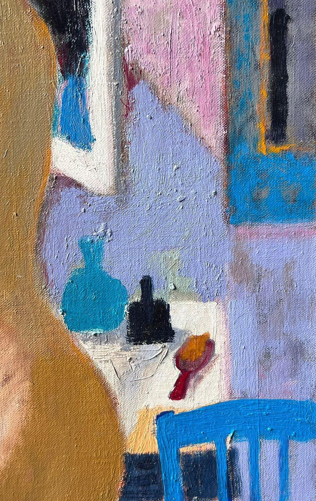 Pierre Neveufrench Post Impressionist Oil Painting Nude Lady In Bathroom Interior photo buy
