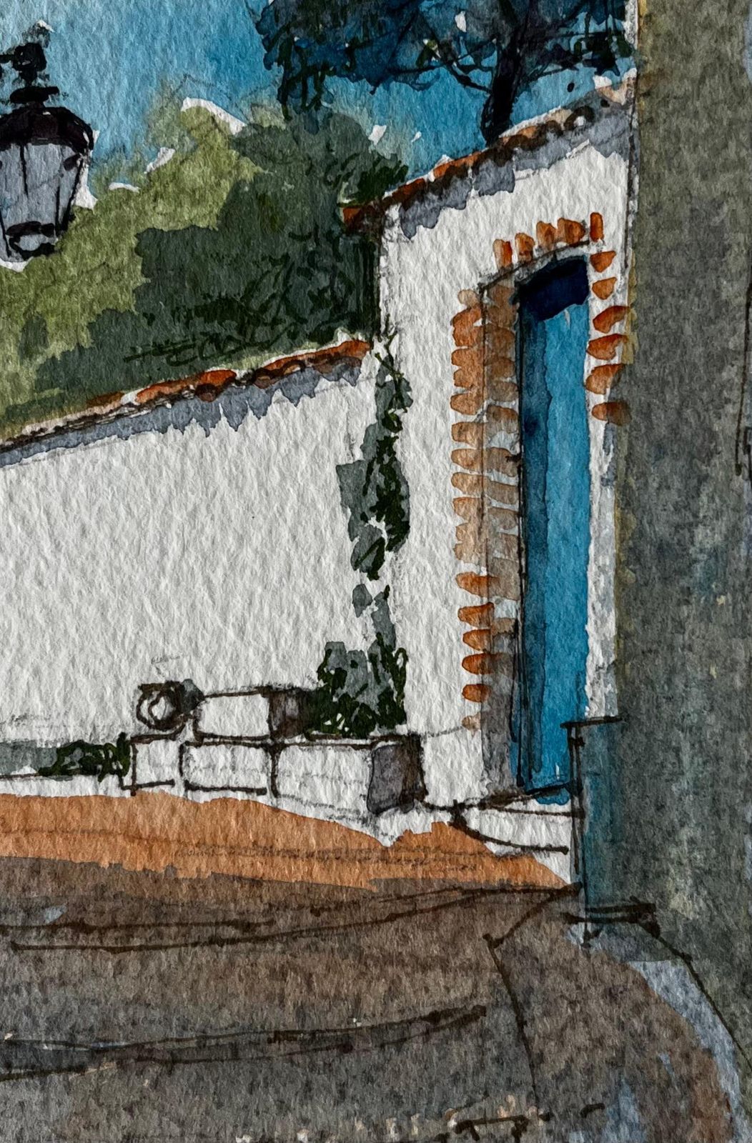 Pierre Neveuroquemaure French Village Landscape With Town House And Gardens photo buy