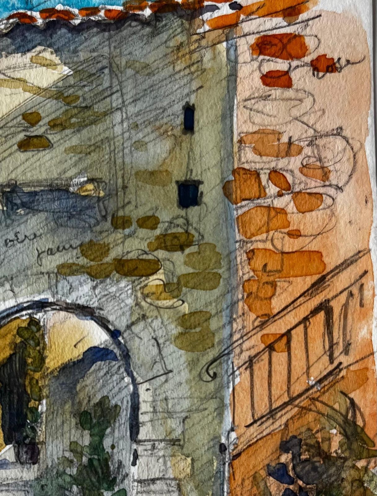 Pierre Neveuroquebrune Archway And Sunlit Passage French Riviera Architectural Study photo for sale