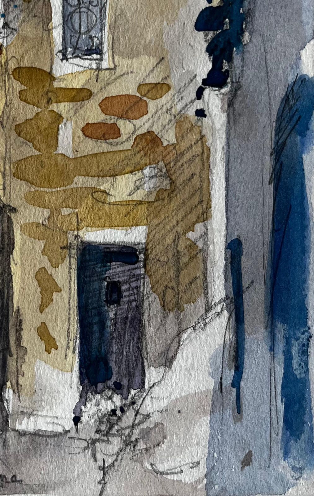 Pierre Neveuroquebrune Stone Archway And Sunlit Facade French Riviera Street Scene photo 504.0
