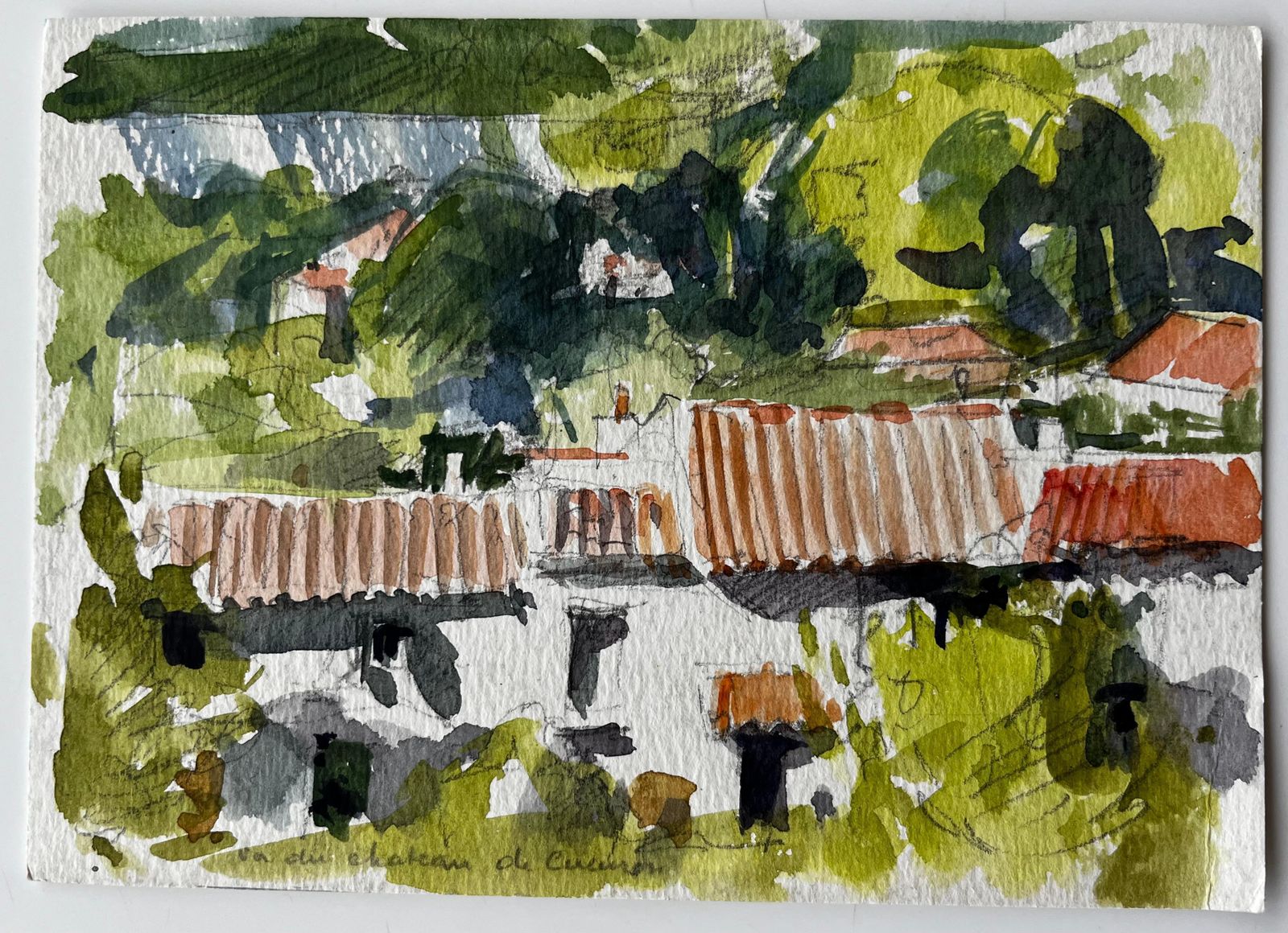 Pierre Neveucountryside Houses Near Château De Culinon French Landscape photo furniture