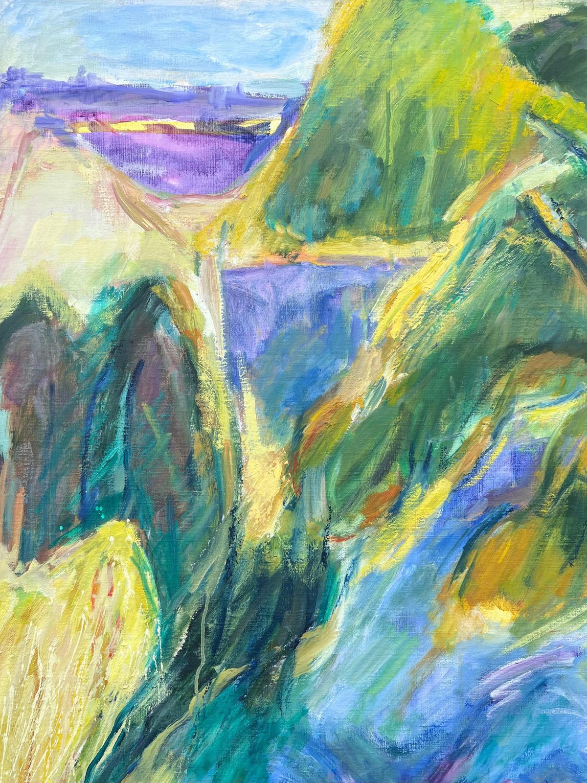 Huguette Baudrothuge 20th Century French Post Impressionist Oil Painting Lush Green Garden View photo 1376.0