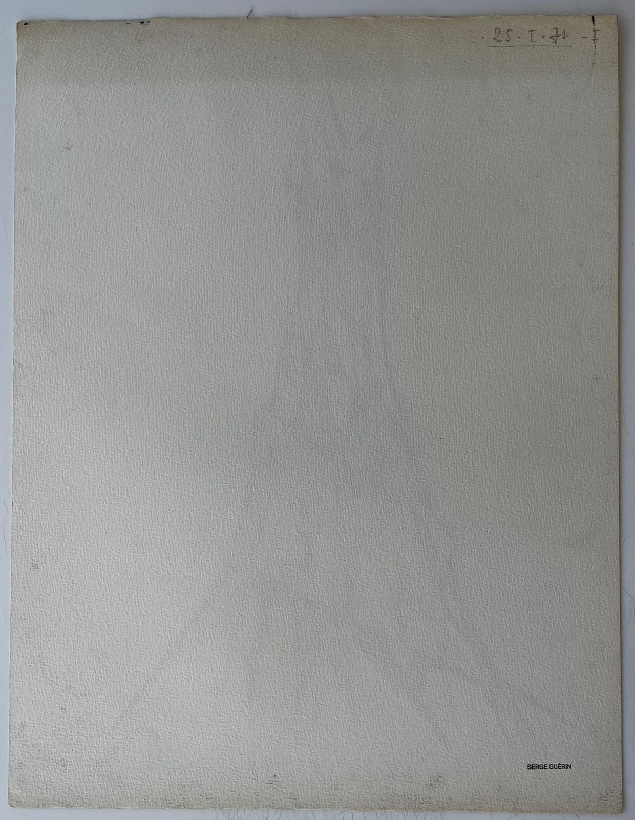 Serge Guerin (1916)mid Century French Architectural Abstract Ink Drawing Tower Form Signed Sg photo buy