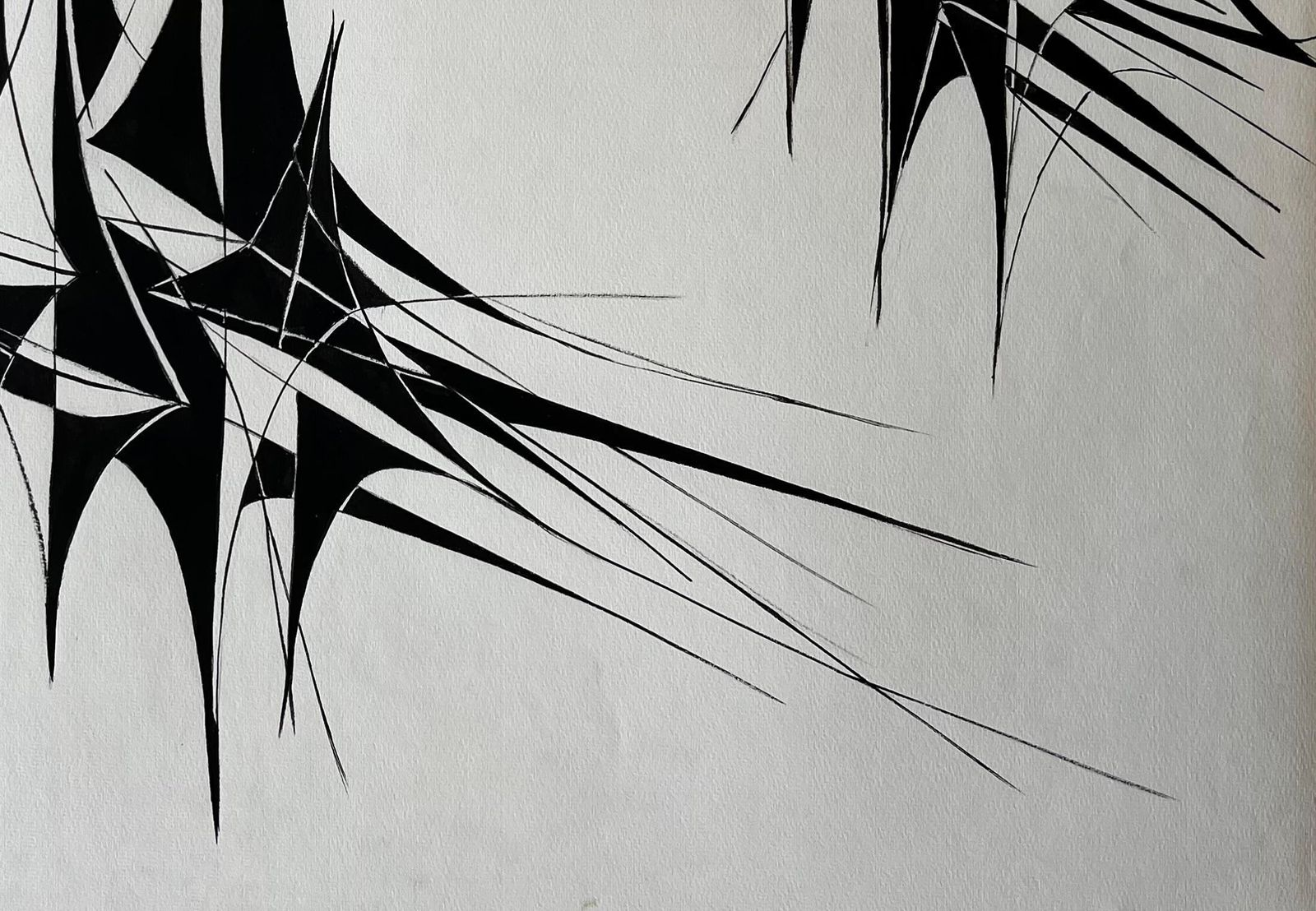 Serge Guerin (1916)abstract Linear Composition 1969 By Serge Guerin French B19161969 photo vinterior