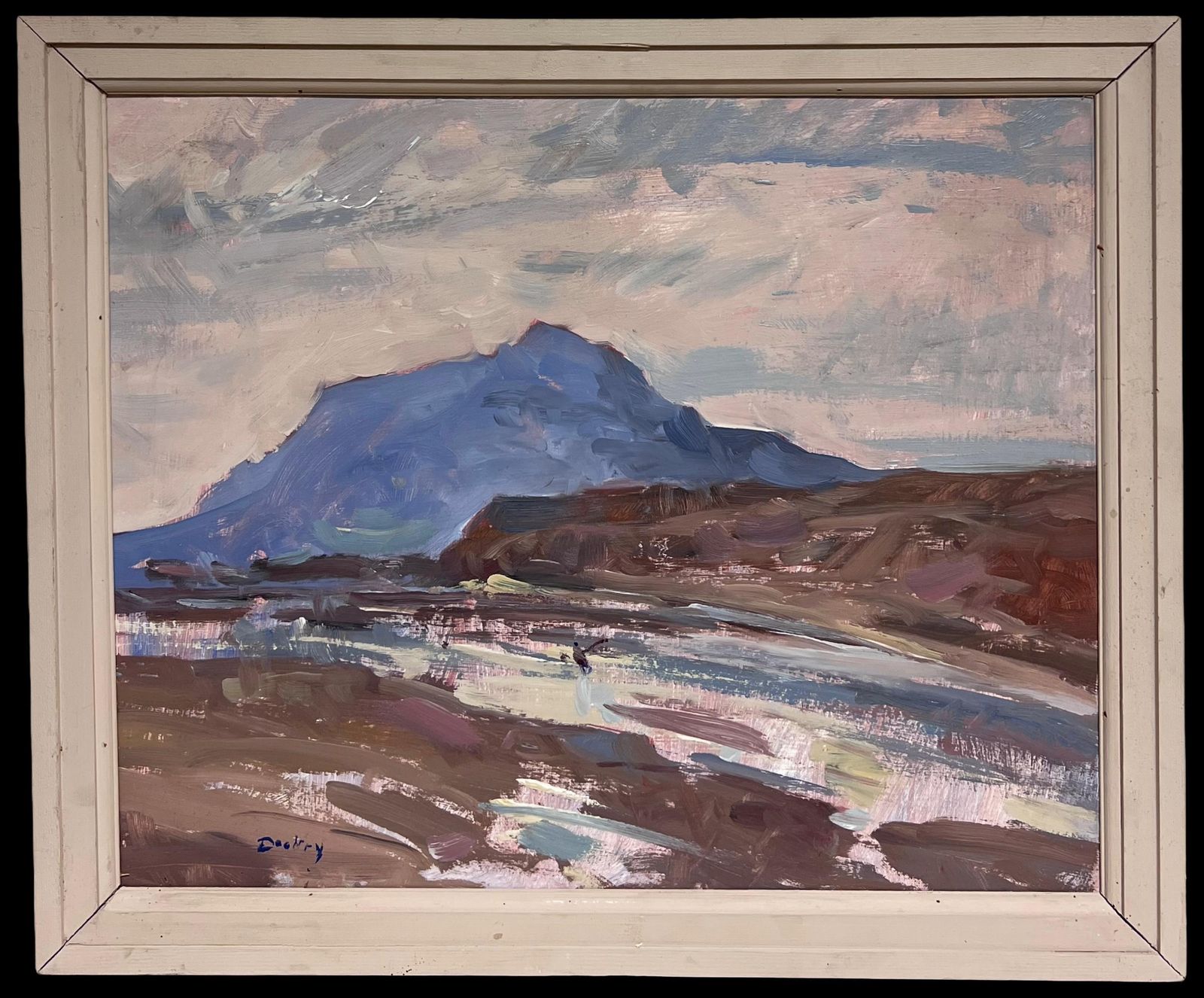 William B Dealtryfine British Impressionist Antique Oil Painting Scottish Highlands Ben Nevis