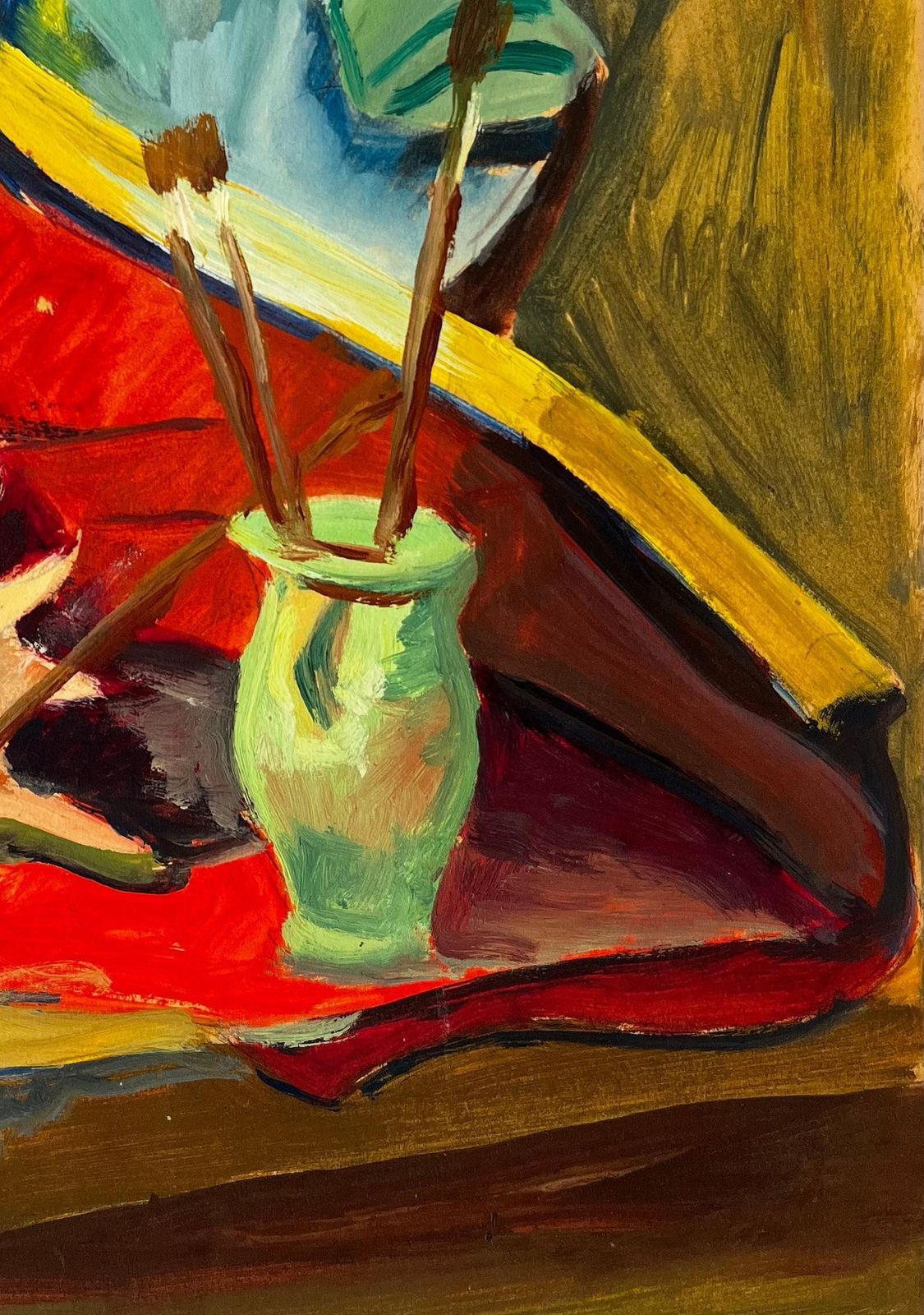 Still Life With Shell And Bust French Modernist Gouache Painting By Guy Nicod photo 662.0