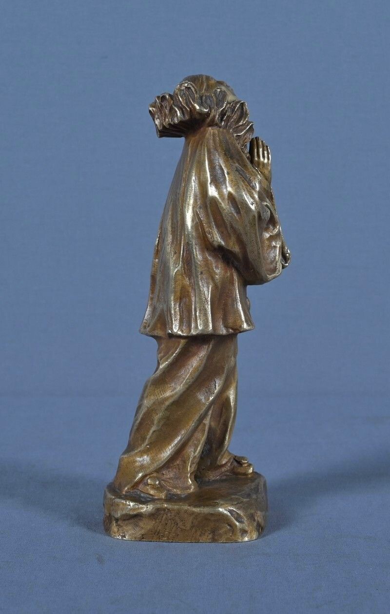 photo furniture Small Bronze "Pierrot" Signed L  Alliot  Early 20th Century