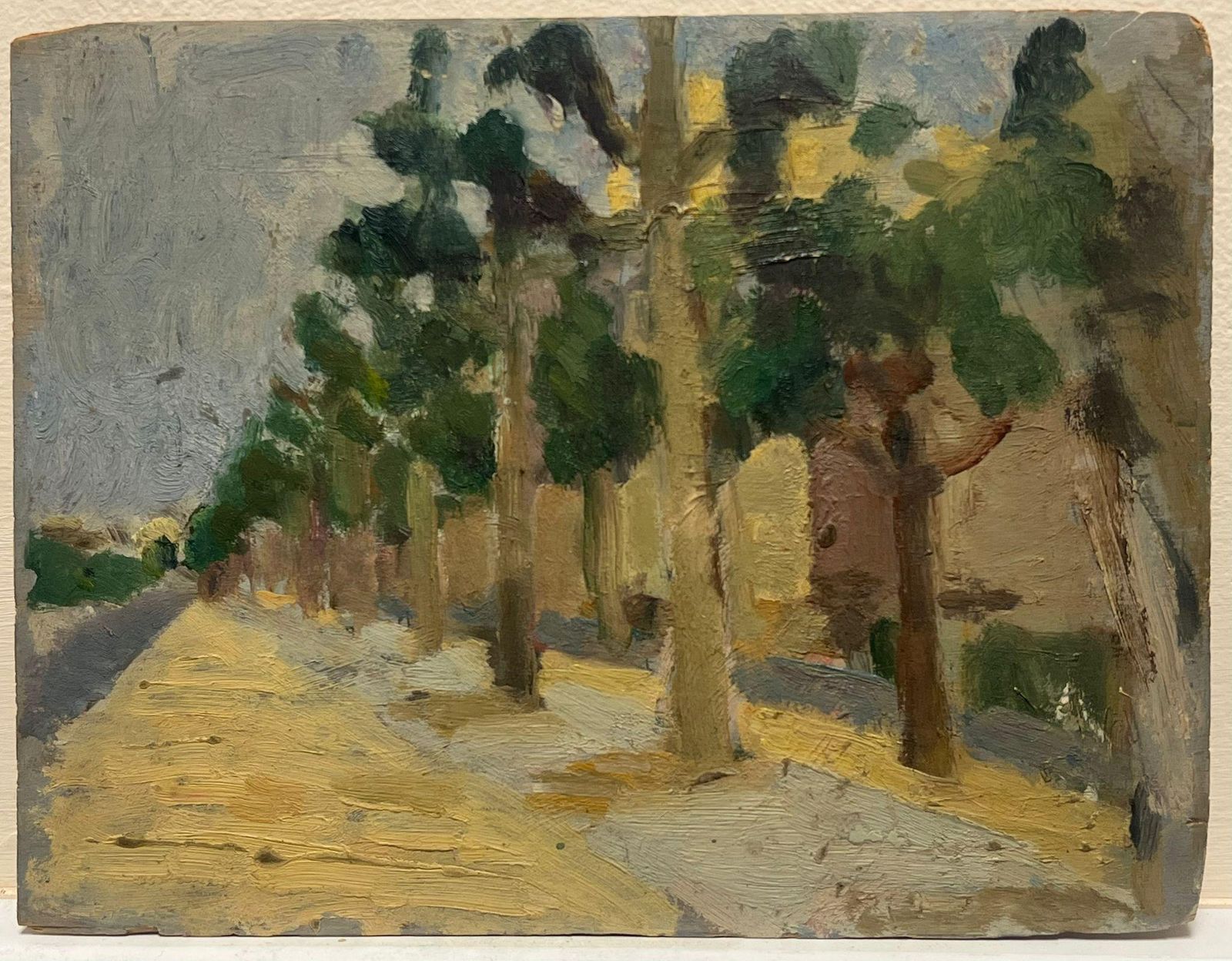 Jean Dreyfus Stern (1890 1972)sunlit Path Of Trees Study In Light French Oil Painting 1930's French Impressionmid 20th Century photo furniture