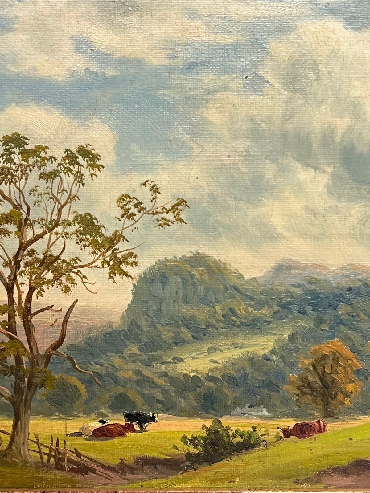 Thomas Spinksfine Victorian English Oil Painting Tranquil Pastoral Landscape With Cattle 18911891 photo vinterior