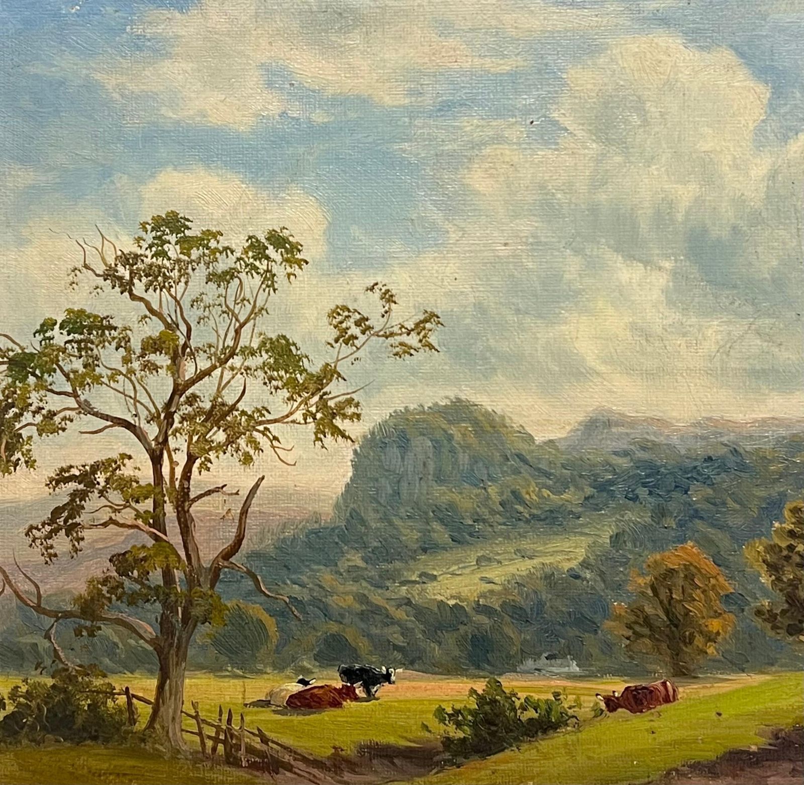 Thomas Spinksfine Victorian English Oil Painting Tranquil Pastoral Landscape With Cattle 18911891 photo buy