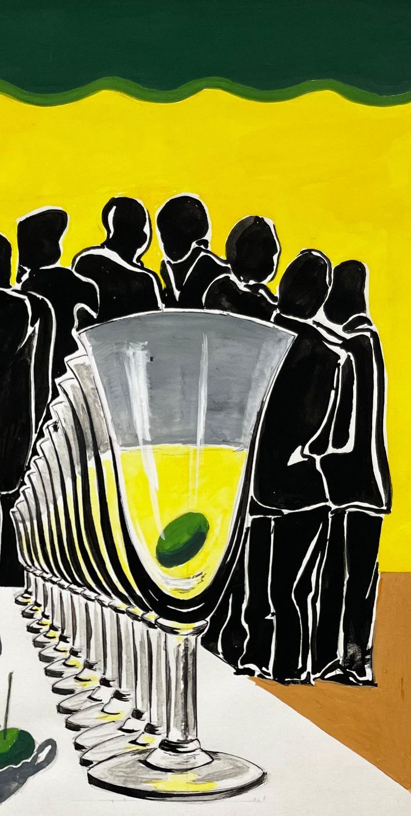 Guy Nicod French Modernist Advertising Poster Design Martini And Rossi Cocktail photo for sale