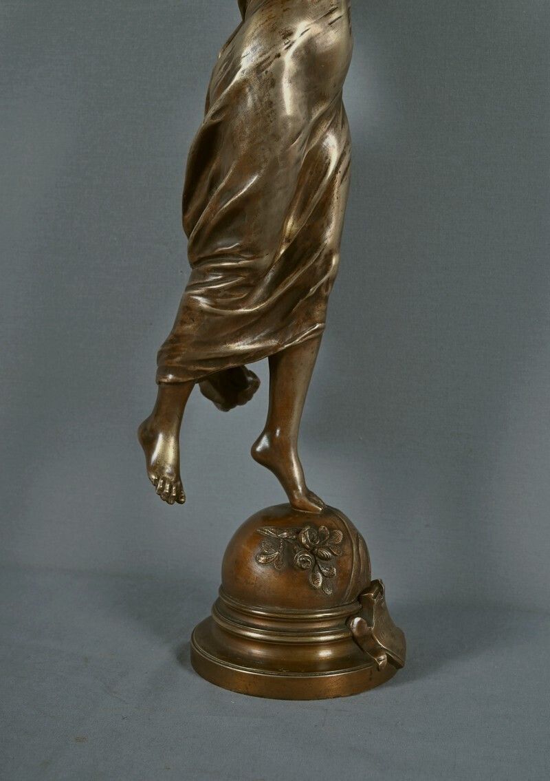 photo vinterior Important Bronze Sculpture The Morning Star Signed A. Gaudez  Late 19th Century