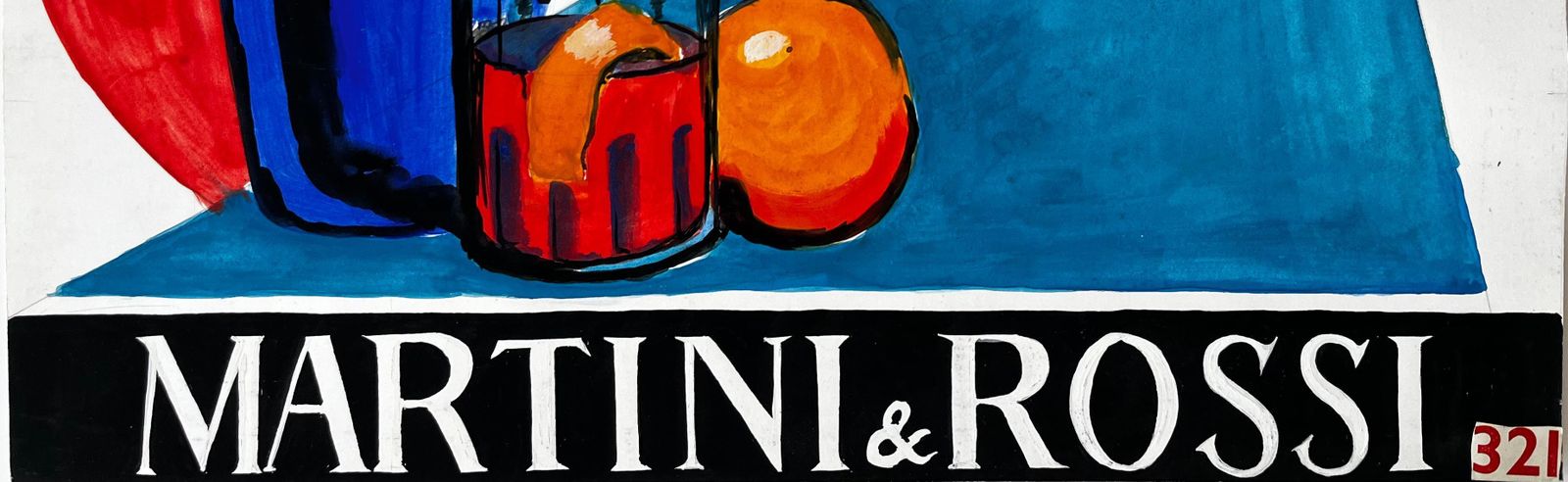 Guy Nicodmartini And Rossi Bitter French Modernist Cocktail Advertising Style With Bottle photo buy