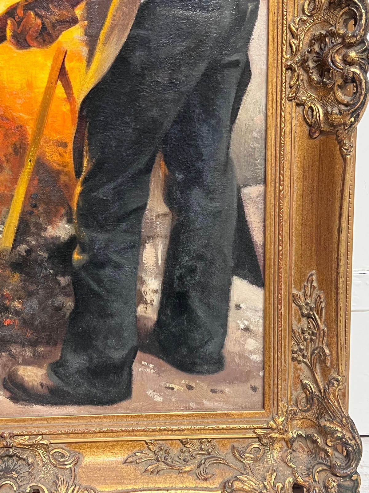 John Edwardsthe Blacksmiths Forge Traditional English Rural Life Portrait Oil Painting photo 916.0