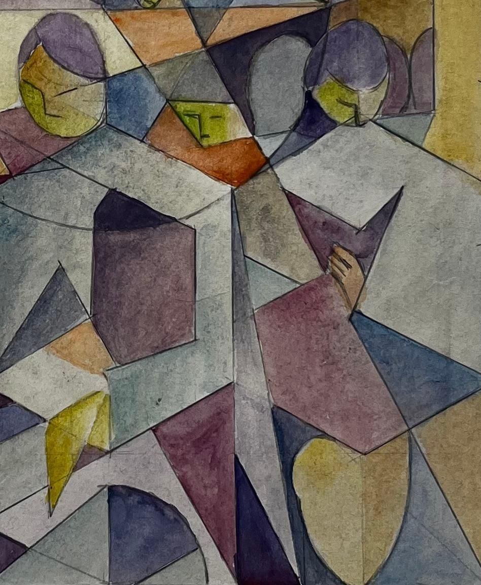 Guy Nicodcubist French Abstract Geometric Composition With Spheres Figures photo 489.0