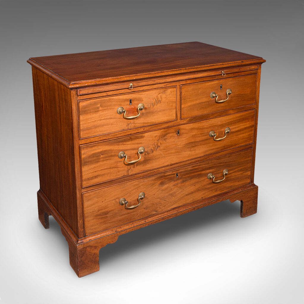 Antique Bachelor's Chest Of Drawers English Master Bedroom Tallboy Georgian