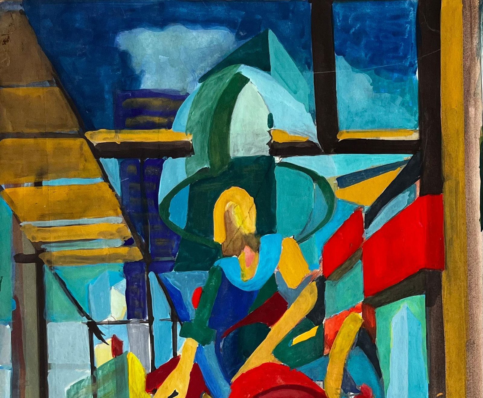 Guy Nicodcubist Industrial Scene With Machinery And Factory Architecture photo 656.0