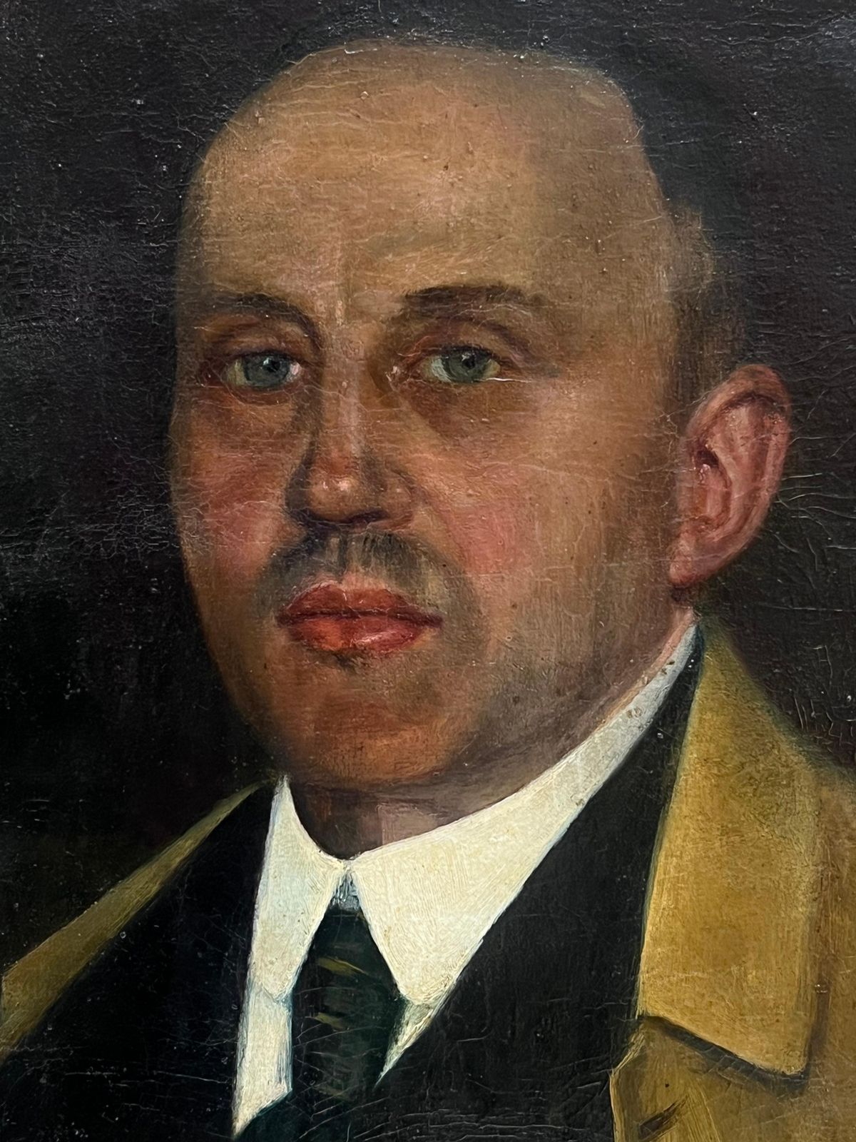 French School19th Century French Signed Oil Painting Portrait Of Distinguished Gentleman photo furniture