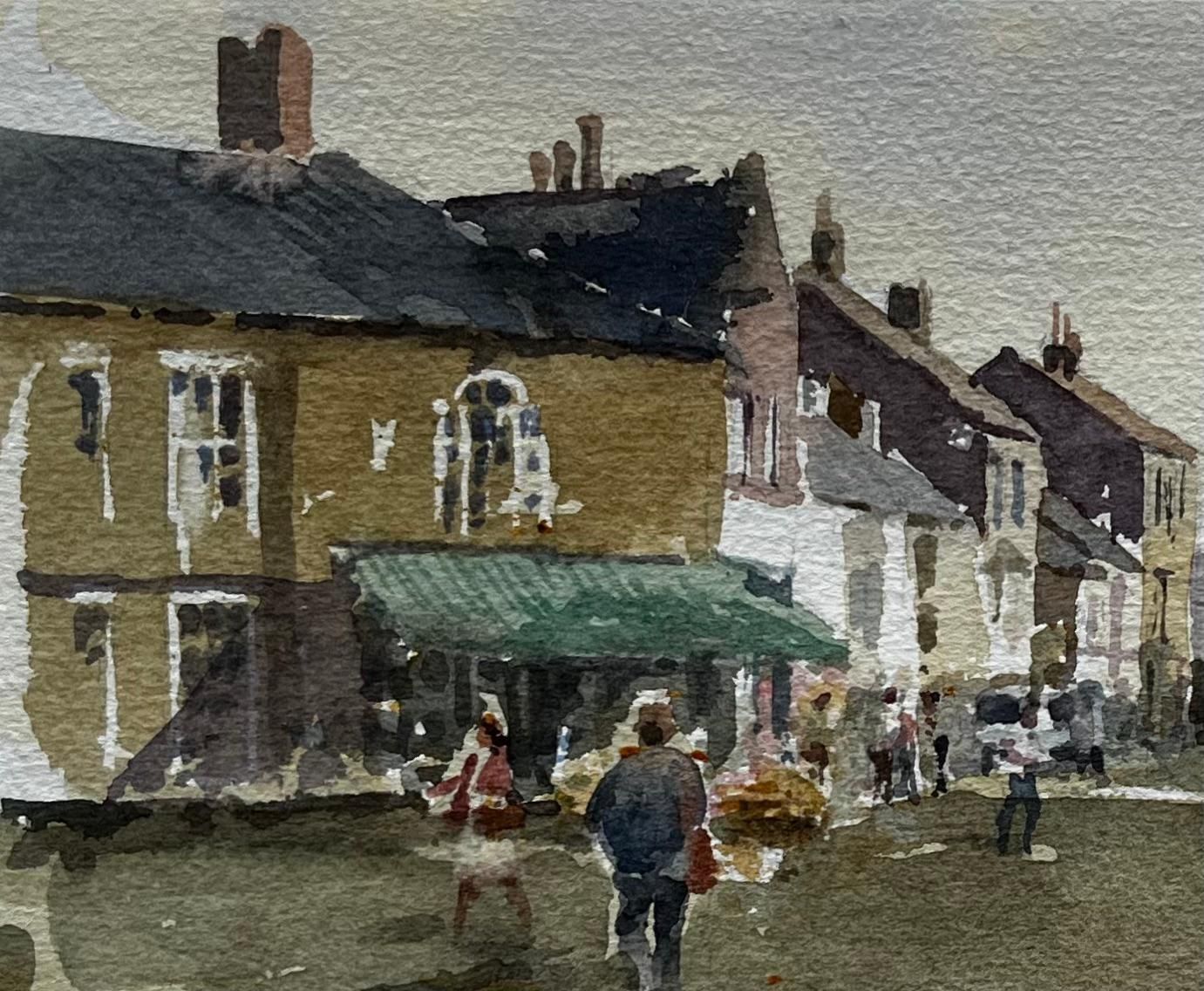 Anthony Herberttowards The Sea At Southwold With Church And High Street Figures Watercolour photo Art