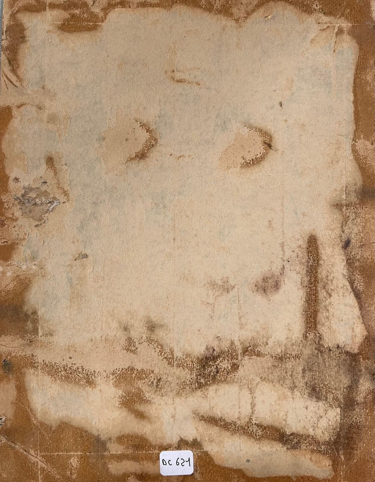 Robert Ladougreen Abstract Face Original French Artwork Acrylic Painting20th Century photo 504.0