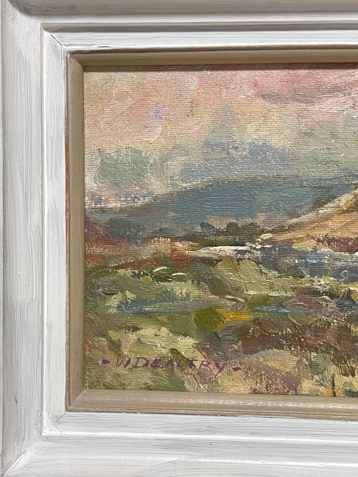 William B Dealtrythe Waters Of Leith Scottish Impressionist Signed Oil Painting 20th Century photo furniture