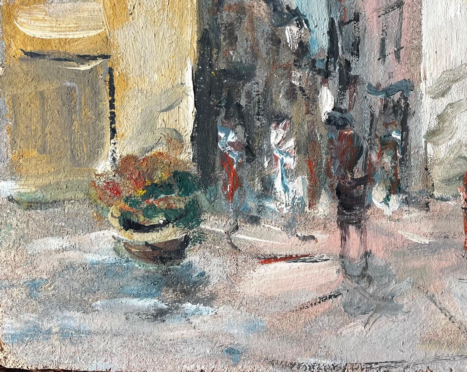 Fanch Lelfrench Village Square With Figures Playing Under Trees By Fanch Lel photo 433.0