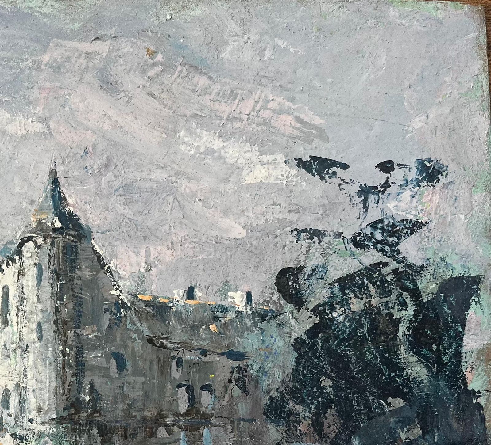 Fanch Lelimpressionist Painting Of Château De Trécesson In Brittany With Water Reflection photo Art