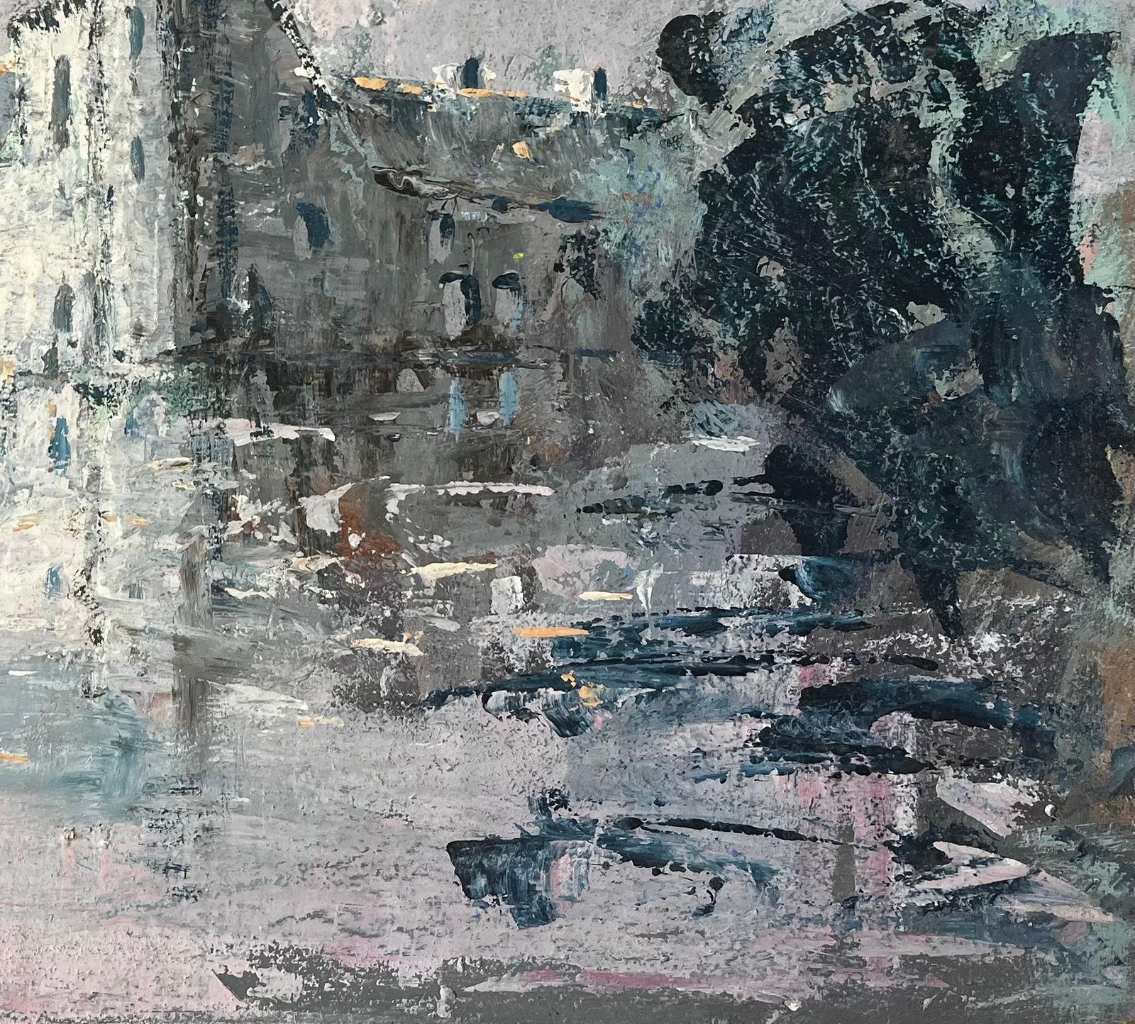 Fanch Lelimpressionist Painting Of Château De Trécesson In Brittany With Water Reflection photo 519.0