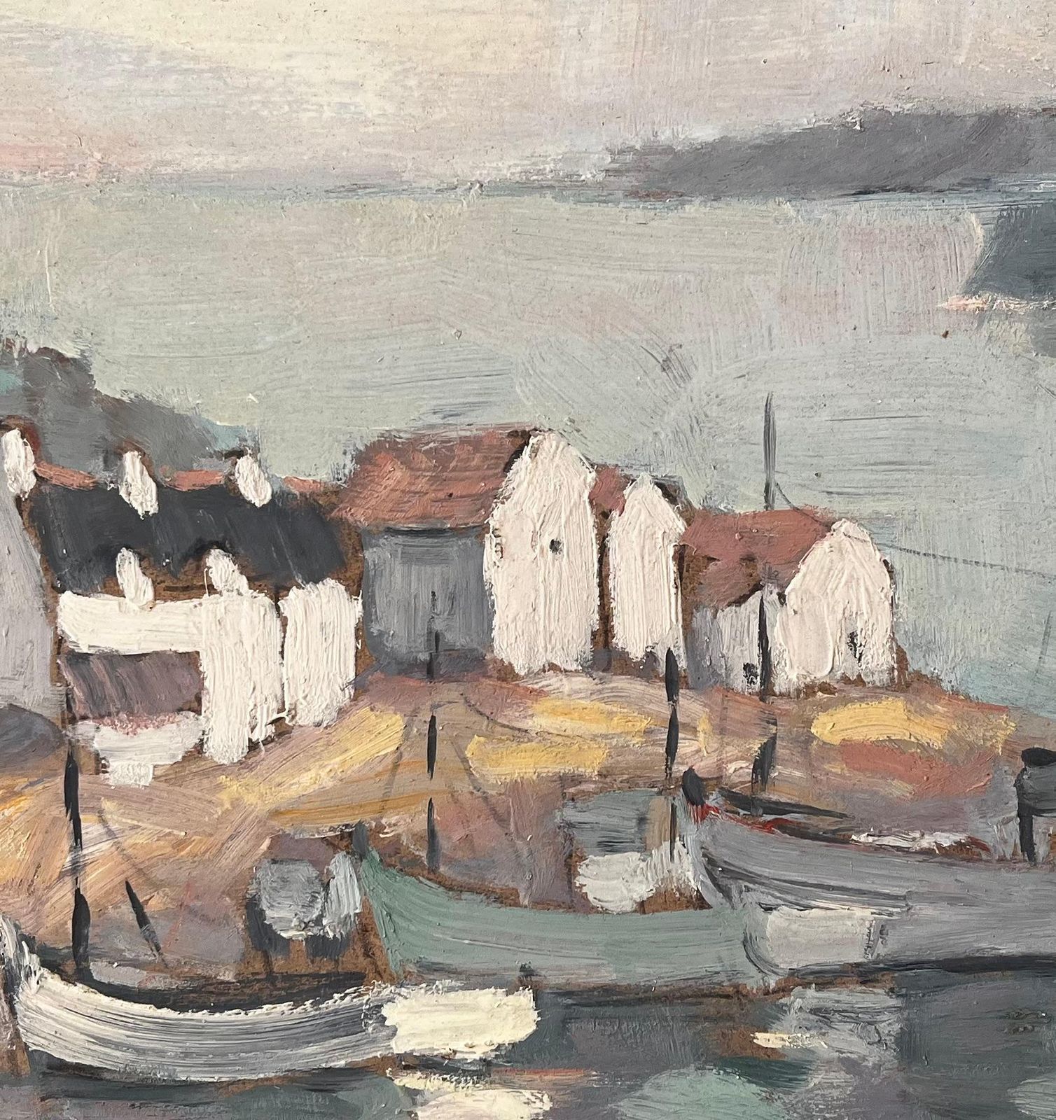 Fanch Lelfrench Fishing Village At Camaret Brittany With Boats And Coastal Huts1990 photo vinterior