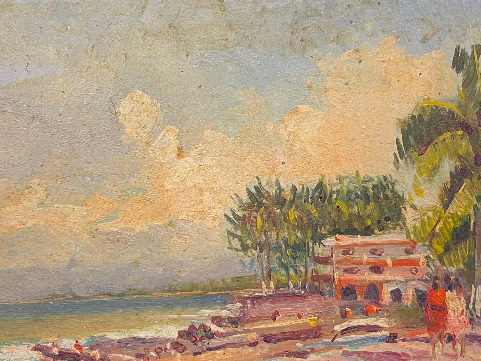 Unknownmaurice Mazeilie French Impressionist Oil, Excotic Mexico Landscape20th Century photo for sale
