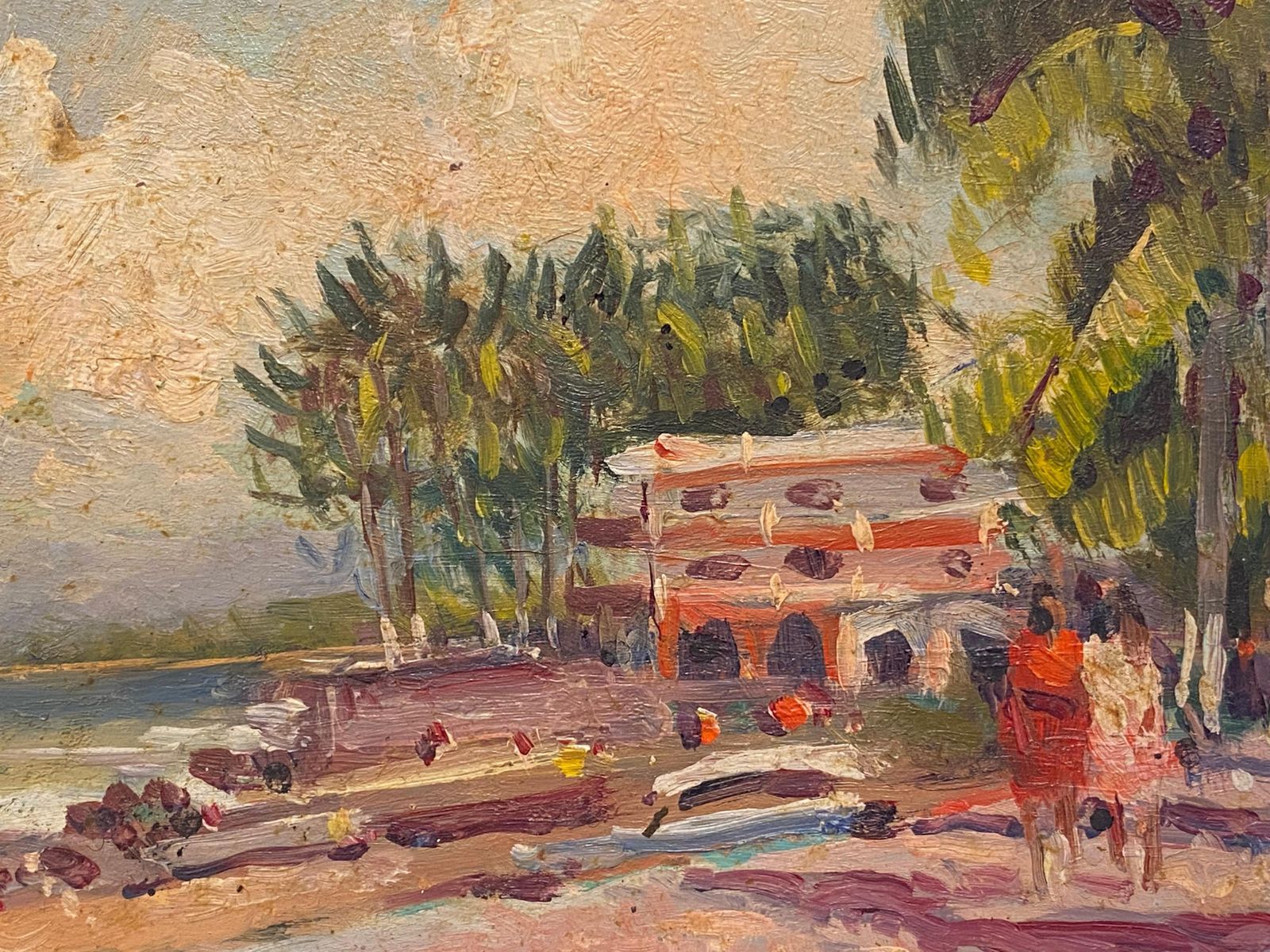 Unknownmaurice Mazeilie French Impressionist Oil, Excotic Mexico Landscape20th Century photo 458.0
