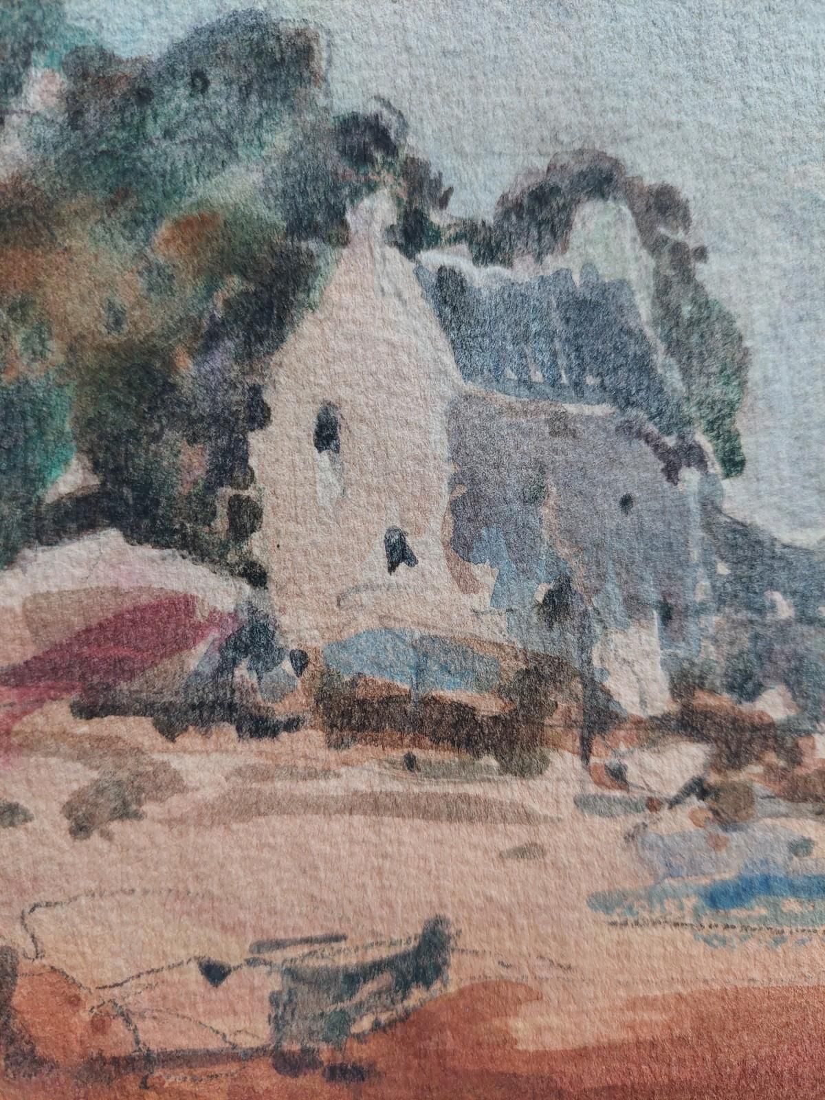 Unknownfrench Modernist Cubist Painting A Summer Day's Sailing20th Century photo vinterior