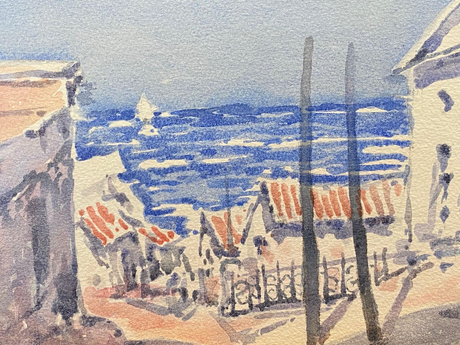 Unknownmaurice Mazeilie, French Impressionist Watercolour, The Pathway20th Century photo furniture