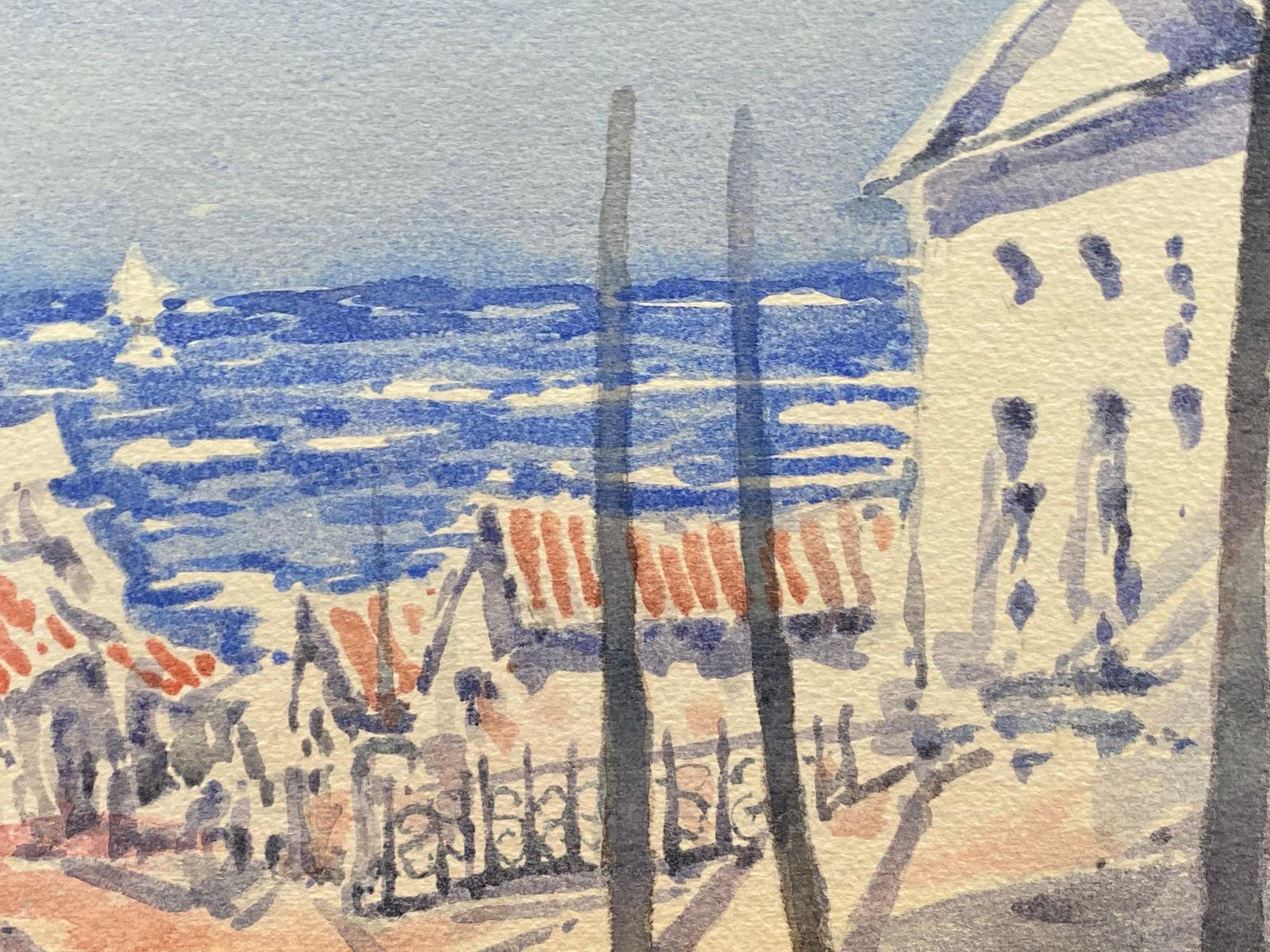 Unknownmaurice Mazeilie, French Impressionist Watercolour, The Pathway20th Century photo for sale