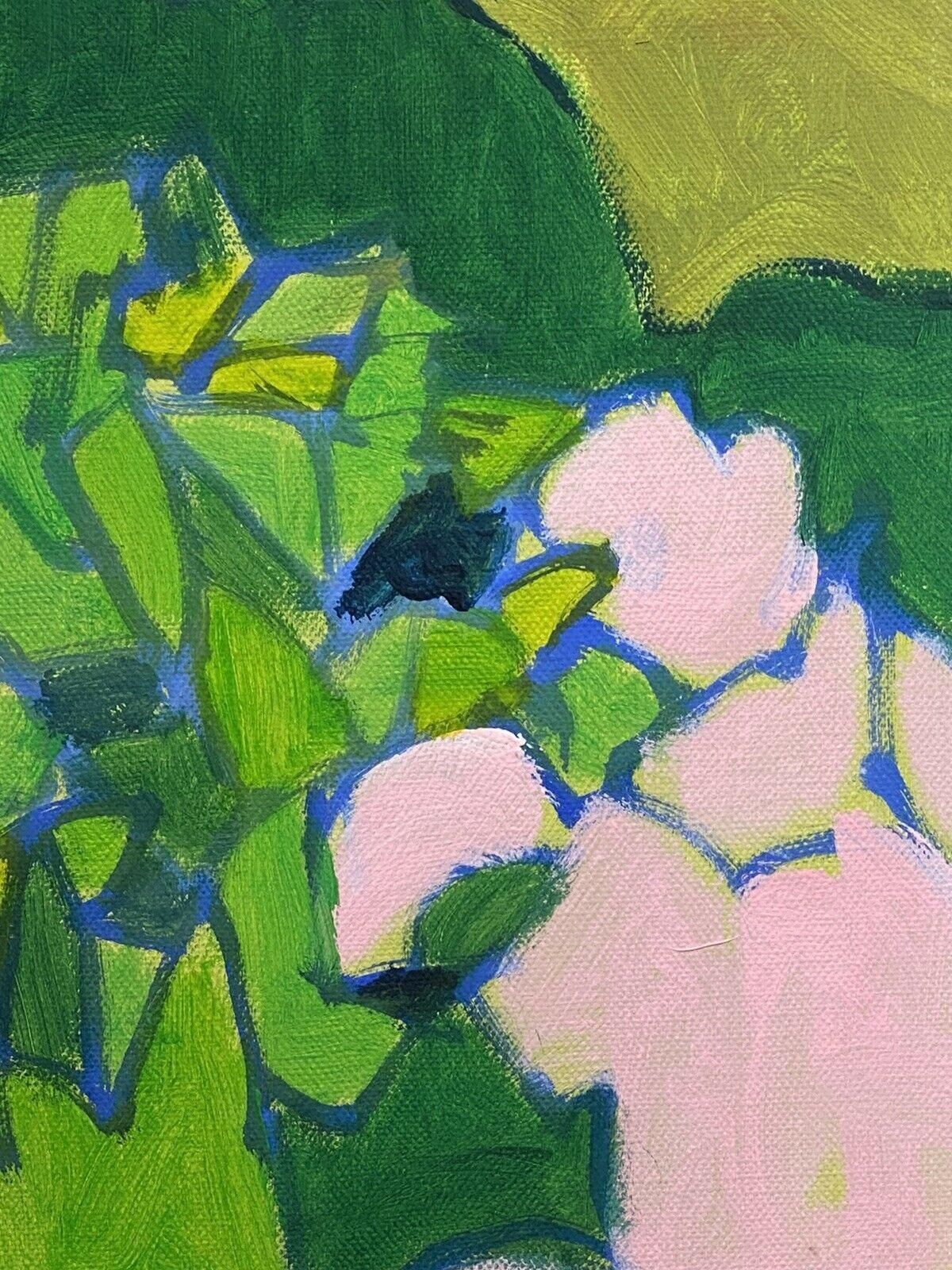 Unknownleroy, French Contemporary Cubist Painting, Green Pink & Blues Landscape2000s photo for sale