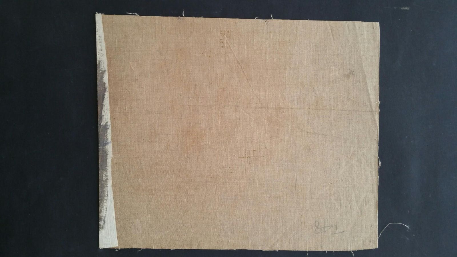 photo furniture Unknownenglish Vintage Oil Painting On Canvas, Spring Flowerscirca 1880 1905