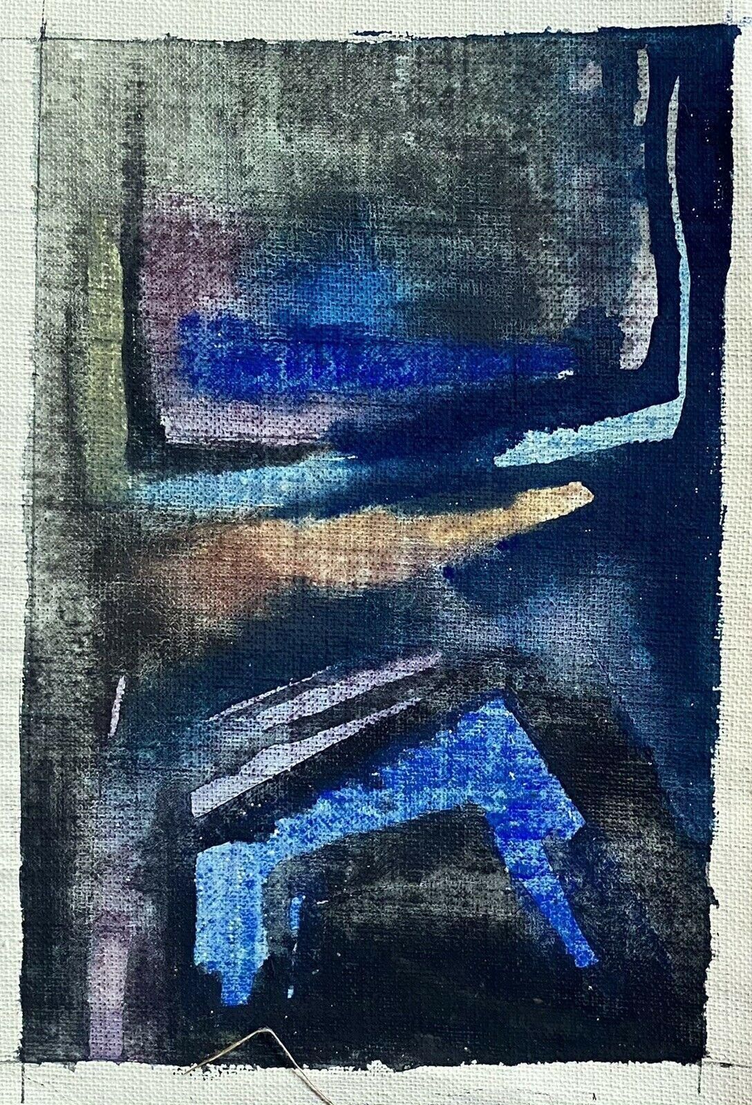 Unknownclaude Lagouche, Original 1970's French Psychedelic Abstract Paintingcirca 1970s photo furniture