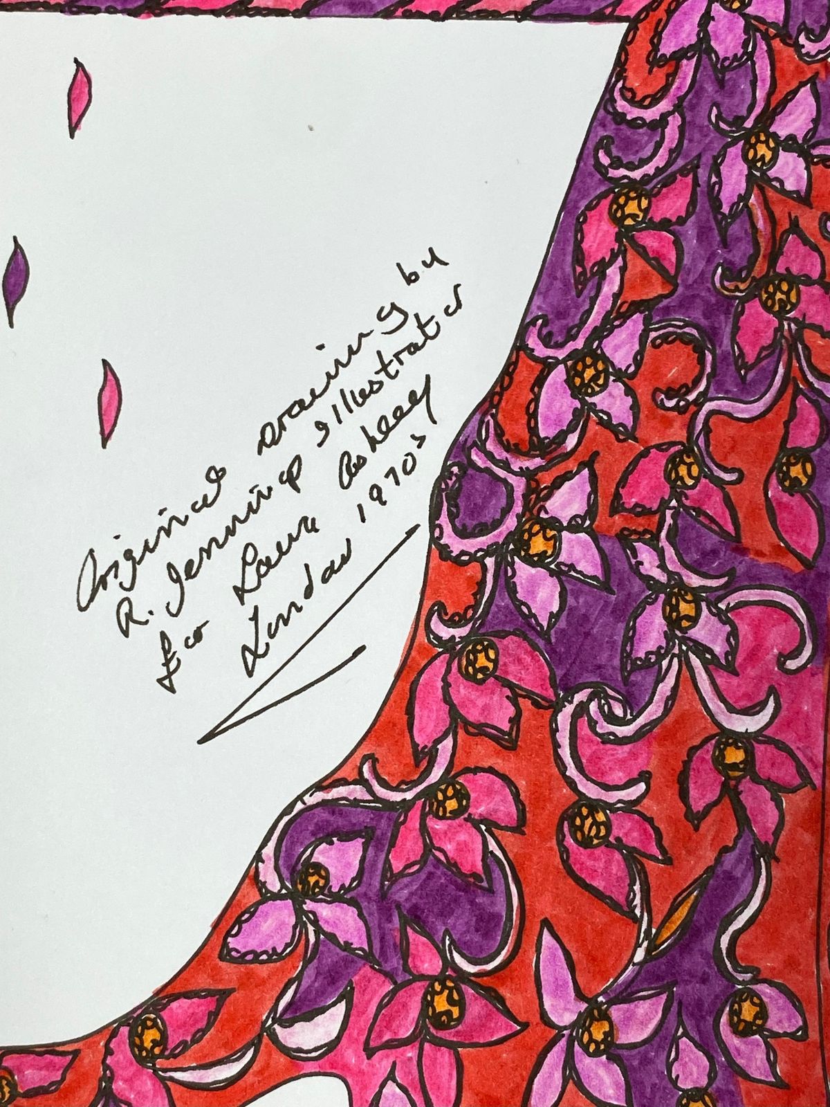 Unknownoriginal Fashion Design Illustration Watercolor Painting Laura Ashley Designercirca 2000s photo for sale