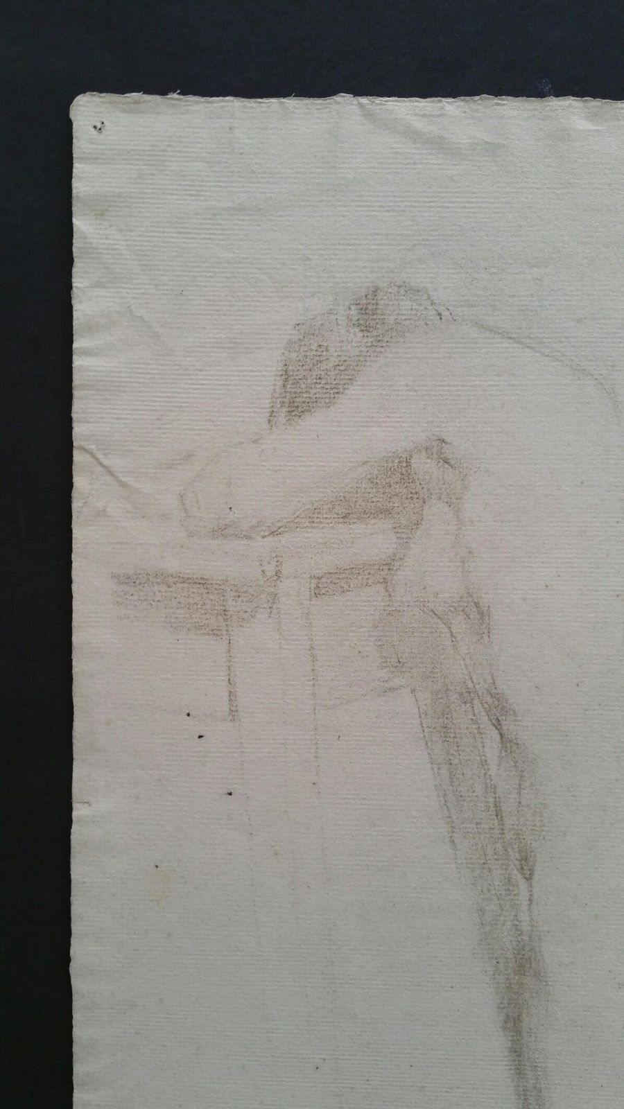 Unknownenglish Graphite Portrait Sketch Of Female Nude, Kneelingcirca 1880 1905 photo buy