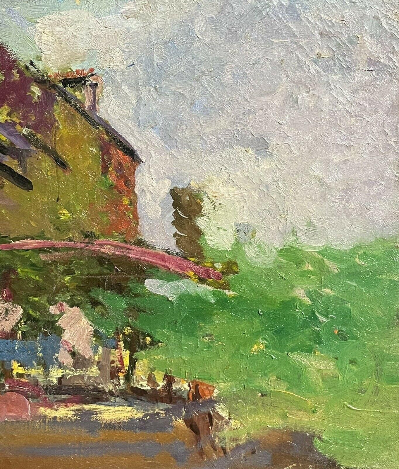 Unknownmaurice Mazeilie, French Impressionist Signed Oil, Green Landscape20th Century photo Art