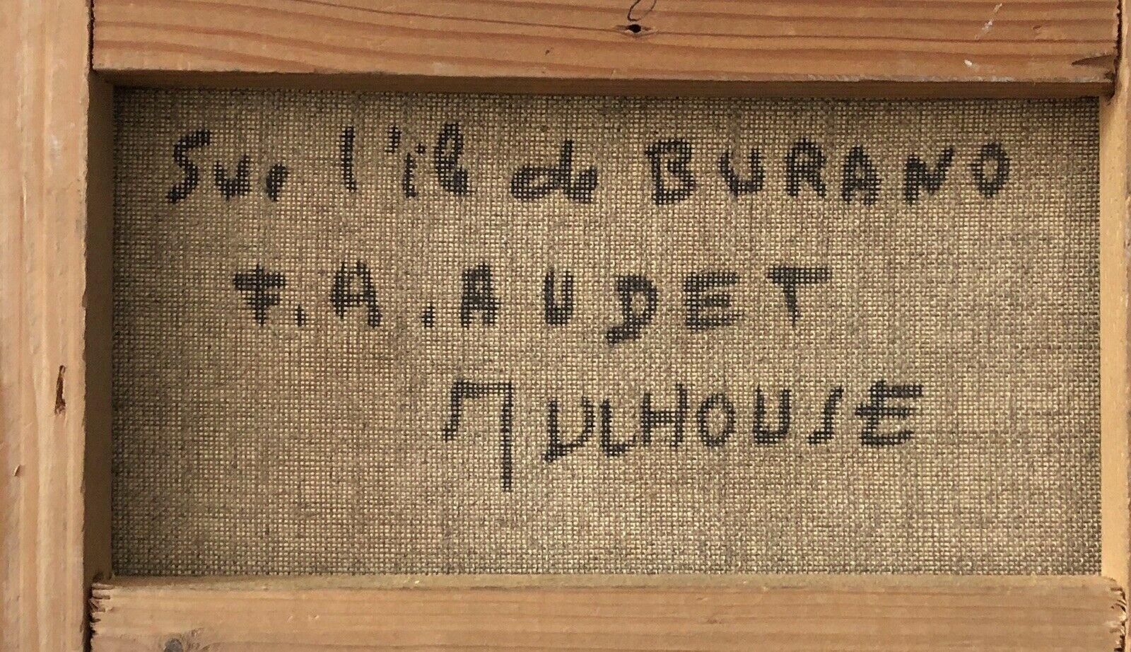 Unknownfernand Audet Signed French Post Impressionist Oil, Old French Townmid 20th Century photo vinterior