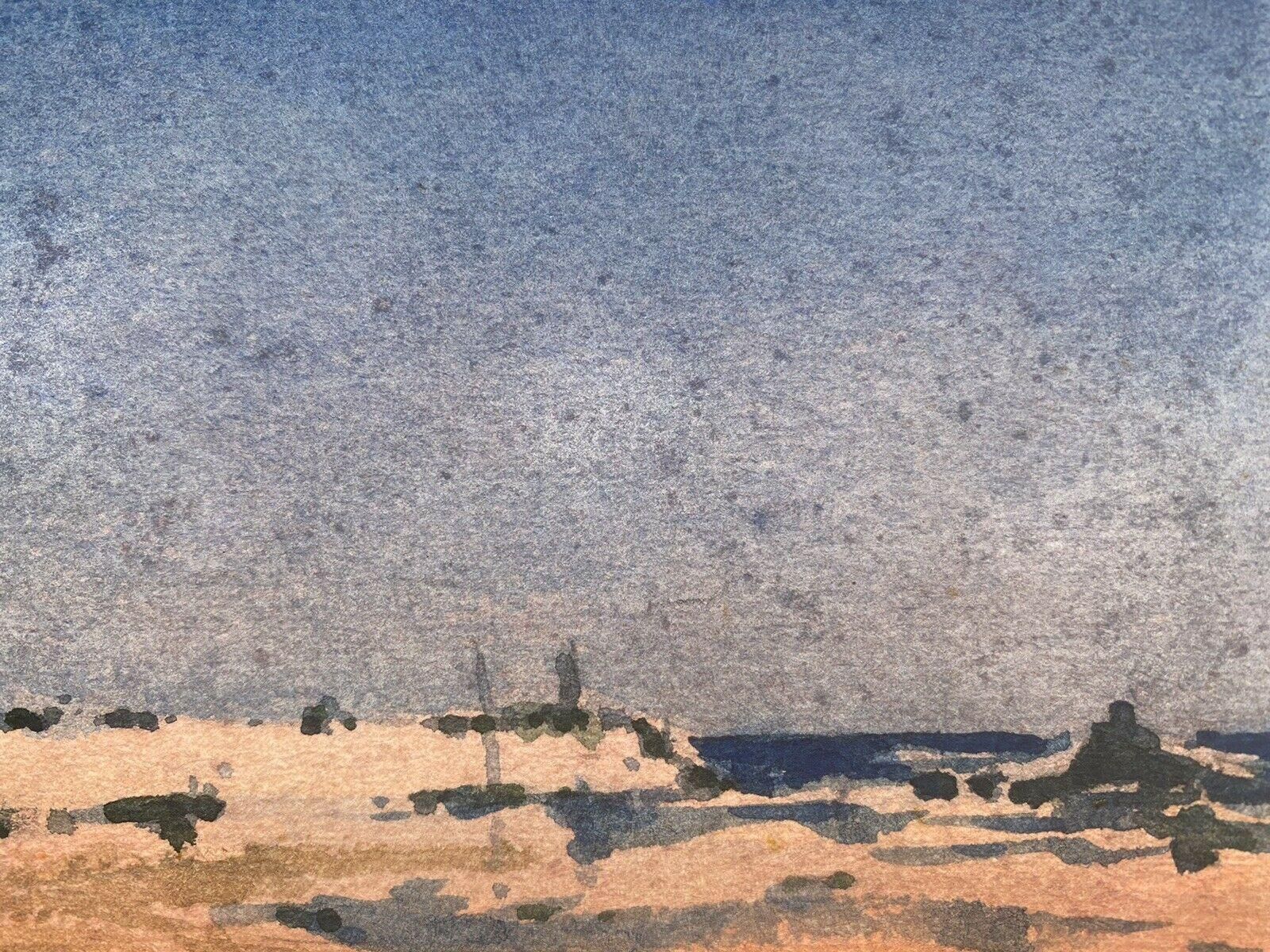 Unknownmaurice Mazeilie, French Impressionist Painting, Brittany Coast Blue Skies20th Century photo Art